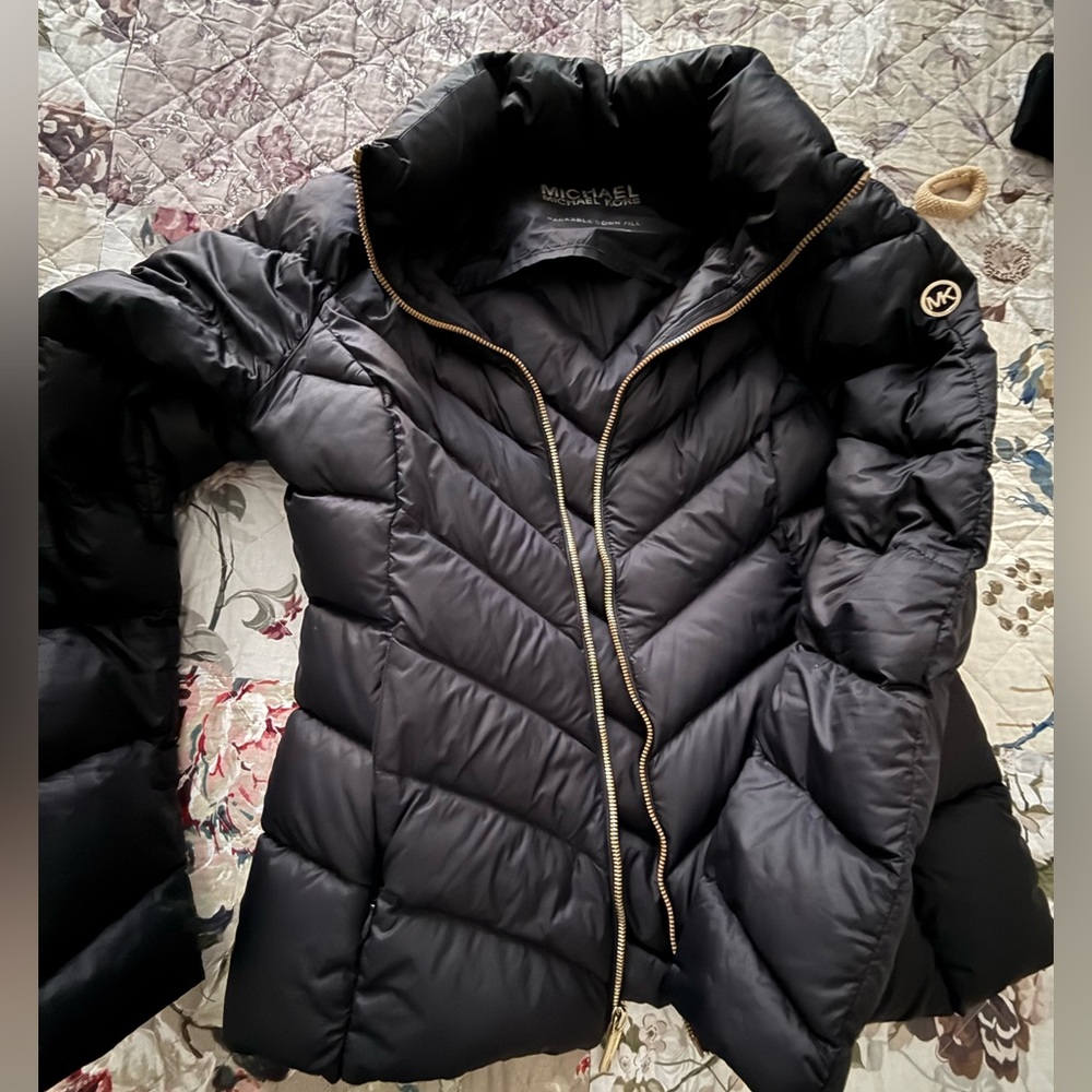 Michael Kors Black Quilted Puffer Jacket
